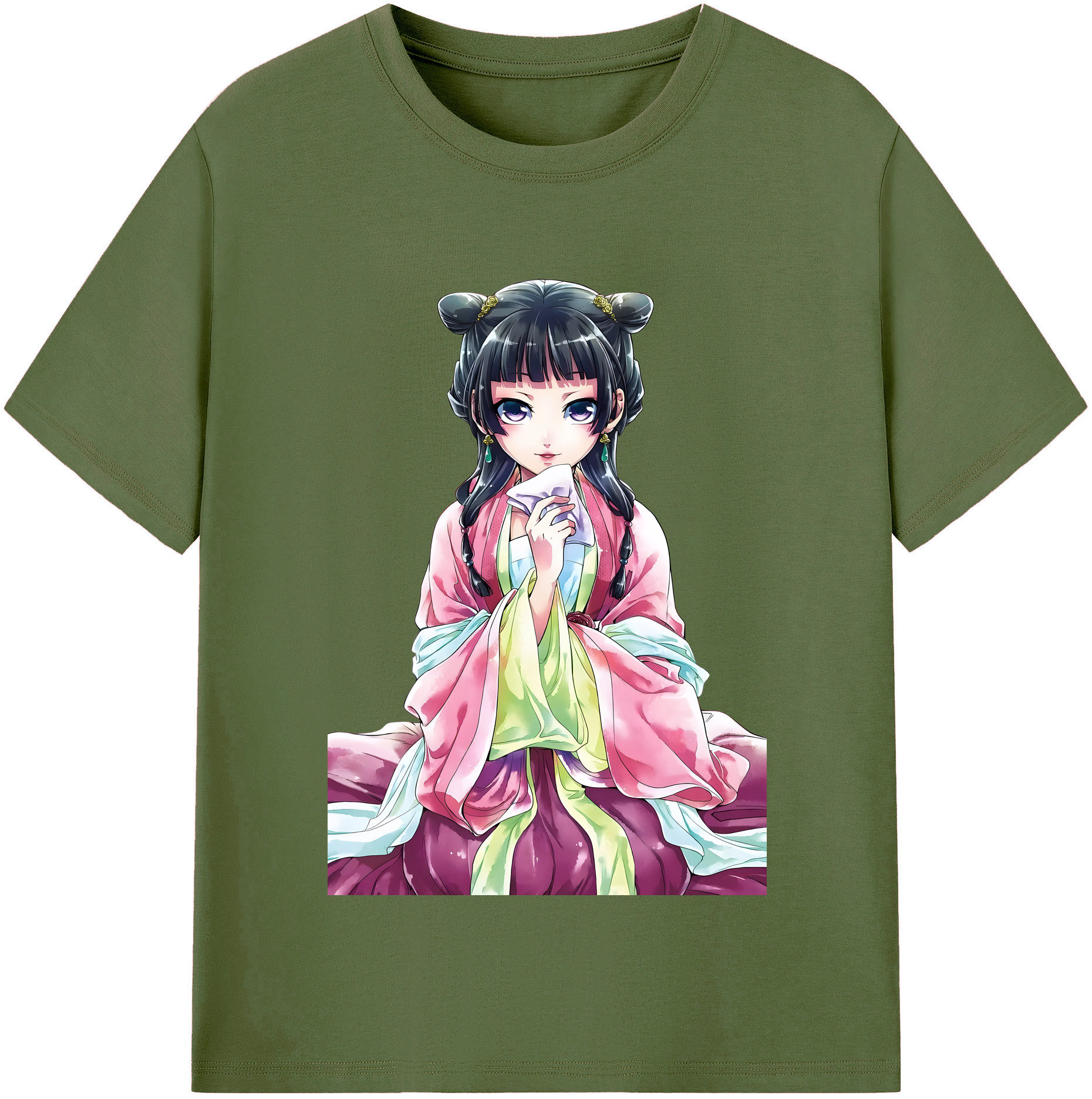 （画像用） 薬屋のひとりごと The Apothecary Diaries 綿100％半袖Tシャツ（フロントプリント）